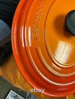 Le Creuset Cast Iron Signature Braiser 5.75 quart Orange Retails Oval $450