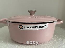 Le Creuset Chiffon Pink Cast Iron Oval Casserole Oven 3.5qt/25cm, New In Box