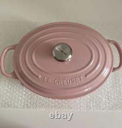 Le Creuset Chiffon Pink Cast Iron Oval Casserole Oven 3.5qt/25cm, New In Box