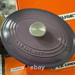 Le Creuset Cocotte Cassis Purple Oval Casserole Cast Iron From Japan 25cm 3.2L