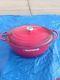 Le Creuset Cocotte Cast Iron Signature Dutch Oven Oval Evolution 40 Cherry 13.9L