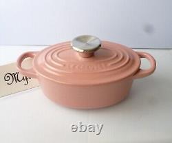 Le Creuset Cocotte Oval Pink W17cm/6.7, 0.9L Enameled Cast iron France