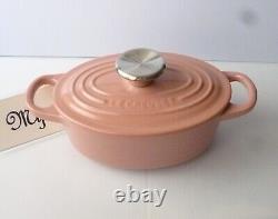 Le Creuset Cocotte Oval Pink W17cm/6.7, 0.9L Enameled Cast iron France