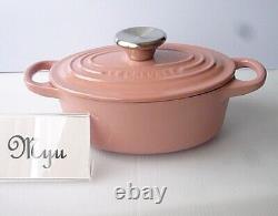 Le Creuset Cocotte Oval Pink W17cm/6.7, 0.9L Enameled Cast iron France