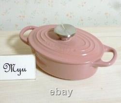 Le Creuset Cocotte Oval Pink W17cm/6.7, 0.9L Enameled Cast iron France