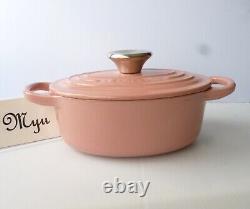 Le Creuset Cocotte Oval Pink W17cm/6.7, 0.9L Enameled Cast iron France