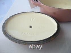 Le Creuset Cocotte Oval Pink W17cm/6.7, 0.9L Enameled Cast iron France