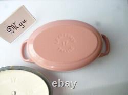 Le Creuset Cocotte Oval Pink W17cm/6.7, 0.9L Enameled Cast iron France