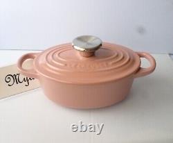 Le Creuset Cocotte Oval Pink W17cm/6.7, 0.9L Enameled Cast iron France