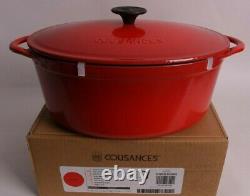 Le Creuset Cousances by Le Creuset Cast Iron 6 quart oval dutch oven chili red