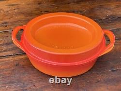 Le Creuset Doufeu #30 Orange Enameled Cast Iron Oval Roaster