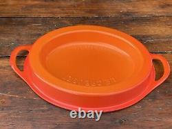 Le Creuset Doufeu #30 Orange Enameled Cast Iron Oval Roaster