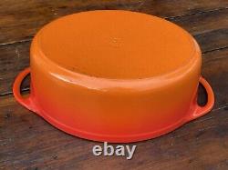 Le Creuset Doufeu #30 Orange Enameled Cast Iron Oval Roaster