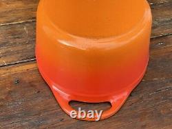 Le Creuset Doufeu #30 Orange Enameled Cast Iron Oval Roaster