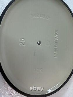 Le Creuset Enamel Cast Iron Dutch Oven #25 Double Handle Oval Forrest Grn 10X8