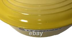 Le Creuset Enamel Cast Iron Ombre Soleil Yellow Oval Dutch Oven LID #29 5qt Nwtb
