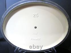 Le Creuset Enamel Cast Iron Signature Ombre Soleil Oval Dutch Oven LID 25 3.5qts