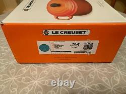Le Creuset Enameled Cast Iron 6 3/4 Quart Oval French Oven Turquoise