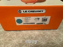 Le Creuset Enameled Cast Iron 6 3/4 Quart Oval French Oven Turquoise (BRAND NEW)