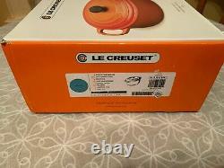 Le Creuset Enameled Cast Iron 6 3/4 Quart Oval French Oven Turquoise (BRAND NEW)