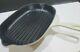 Le Creuset Enameled Cast Iron Dune Oval Non-stick Grill Skillet 12.5