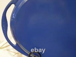 Le Creuset Enameled Cast Iron Heritage Cobalt Blue Oval Griddle 31 Immaculateuc