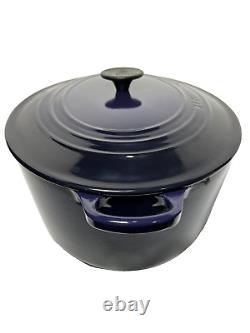 Le Creuset Enameled Cast Iron Ombre Cassis Oval Dutch Oven LID 35 9.5qt Htf Mint