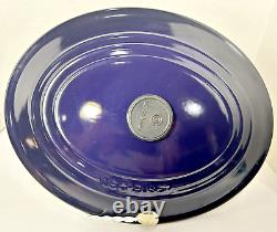 Le Creuset Enameled Cast Iron Ombre Cassis Oval Dutch Oven LID 35 9.5qt Htf Mint