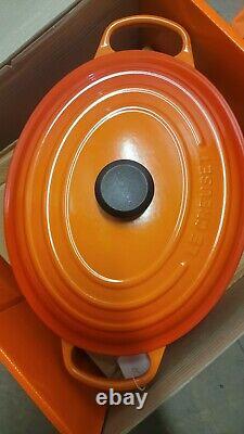 Le Creuset Enameled Cast Iron Oval Dutch Oven 8 Qt Volcanique Flame NEW in BOX