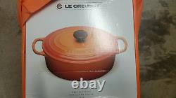 Le Creuset Enameled Cast Iron Oval Dutch Oven 8 Qt Volcanique Flame NEW in BOX