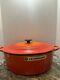 Le Creuset Enameled Cast Iron Oval Dutch Oven, 8 quart, Flame NIB