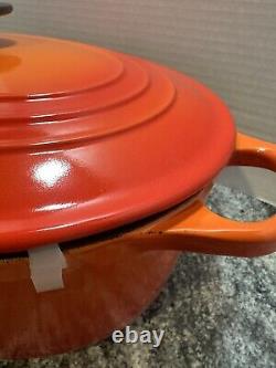 Le Creuset Enameled Cast Iron Oval Dutch Oven, 8 quart, Flame NIB