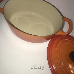 Le Creuset Enameled Cast Iron Signature Oval Dutch Oven, 3.5 qt. Flame Msrp $400