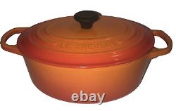 Le Creuset Enameled Cast Iron Signature Oval Dutch Oven, 3.5 qt. Flame msrp $400