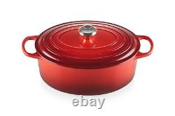 Le Creuset Enameled Cast Iron Signature Oval Dutch Oven 6.75 qt Cerise