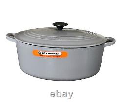 Le Creuset Enameled Cast Iron Signature Oval Dutch Oven, 8 qt-Oyster Grey NWT