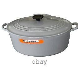 Le Creuset Enameled Cast Iron Signature Oval Dutch Oven, 8 qt-Oyster Grey NWT