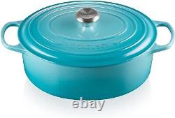 Le Creuset Enameled Oval Dutch Oven 6.75qt Cast Iron Dishwasher Safe Caribbean