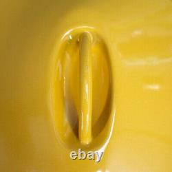 Le Creuset France #26 Warm Honey Yellow Enamel Oval Cast Iron Covered Casserole