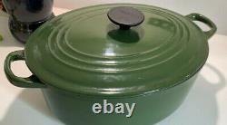 Le Creuset Green Oval Casserole Saucepan 29cm 29 Large Cast Iron