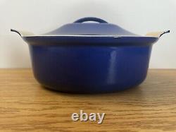 Le Creuset Heritage 4 Qt Enameled Cast Iron Oval Cocotte with Lid Cobalt 28 cm NEW