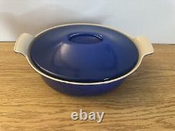 Le Creuset Heritage 4 Qt Enameled Cast Iron Oval Cocotte with Lid Cobalt 28 cm NEW