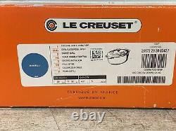 Le Creuset Marseille Blue Cast Iron Oval 5 Qt Casserole Oven New Defects