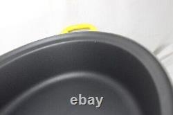 Le Creuset No. 43 Oval Roasting Pan Enameled Cast Iron Yellow -OPEN PAN