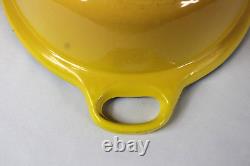 Le Creuset No. 43 Oval Roasting Pan Enameled Cast Iron Yellow -OPEN PAN