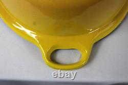 Le Creuset No. 43 Oval Roasting Pan Enameled Cast Iron Yellow -OPEN PAN