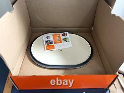 Le Creuset OBLONG CAST IRON DESIGN FLEUR Casserole 3.75 Qt COTTON WHITE (NIB)