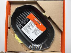 Le Creuset Oval 32 CM Yellow Cast Iron Grille Grill Skillet Pan New in Box