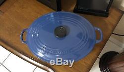 Le Creuset Oval Cast Iron French Oven 6.75qt #31 Harmonic Blue(see Details)