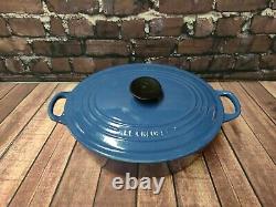 Le Creuset Oval Cast Iron Large Casserole Dish Marseille Blue 29cm